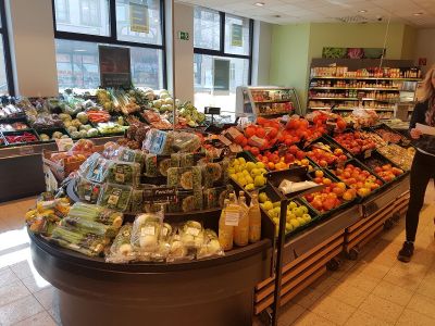 Obst und Gemüseabteilung
