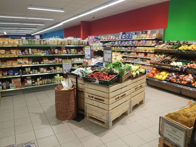 Obst- und Gemüseabteilung